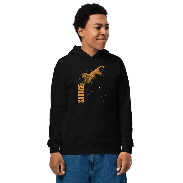 Savage Tiger Youth Hoodie product image (1)