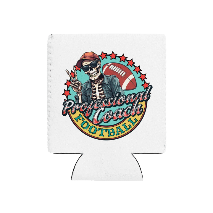 Professional Coach Skeleton Football Coozie Can Cooler product image (1)