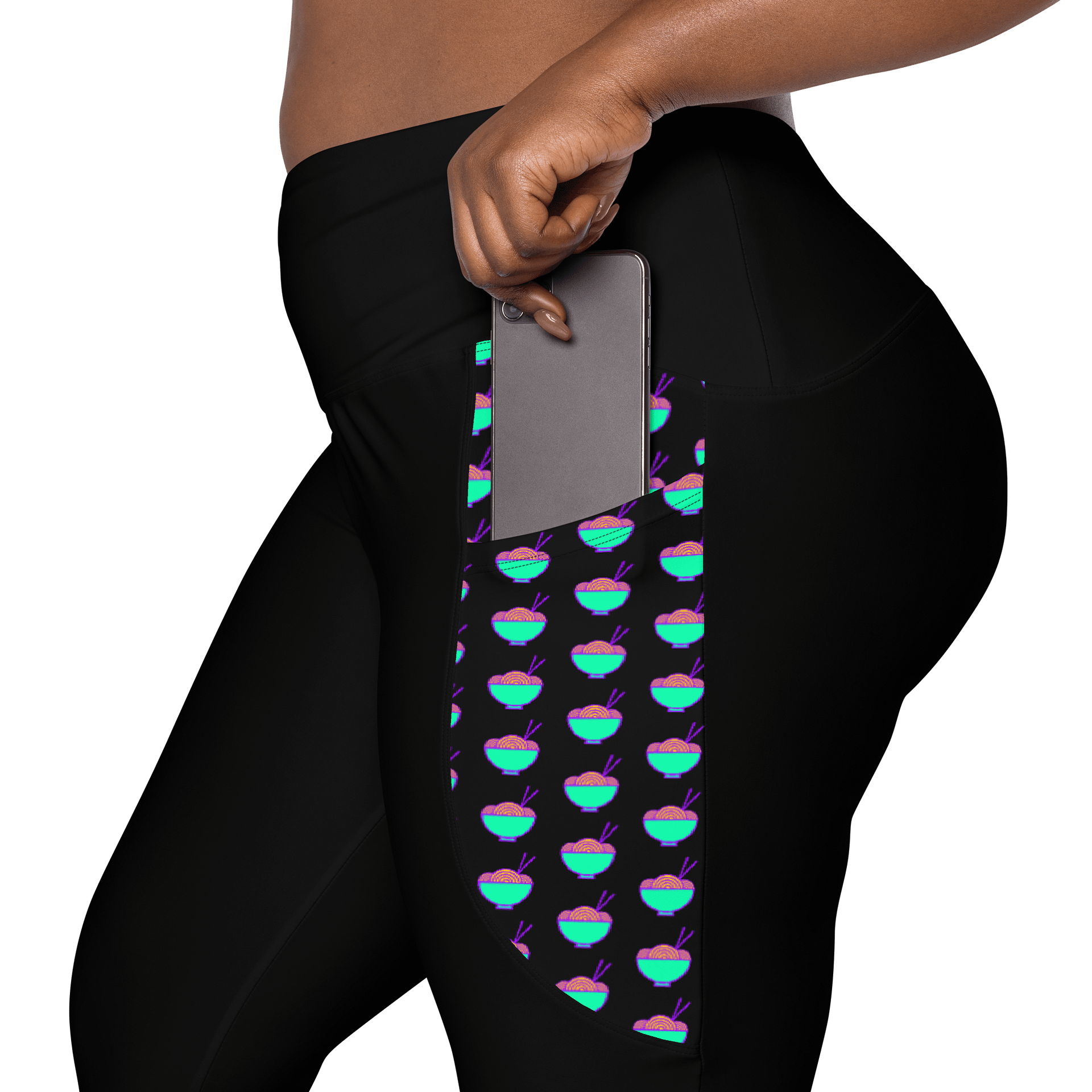Noodle Crew Leggings! w/ Pockets! (Black) product image (7)