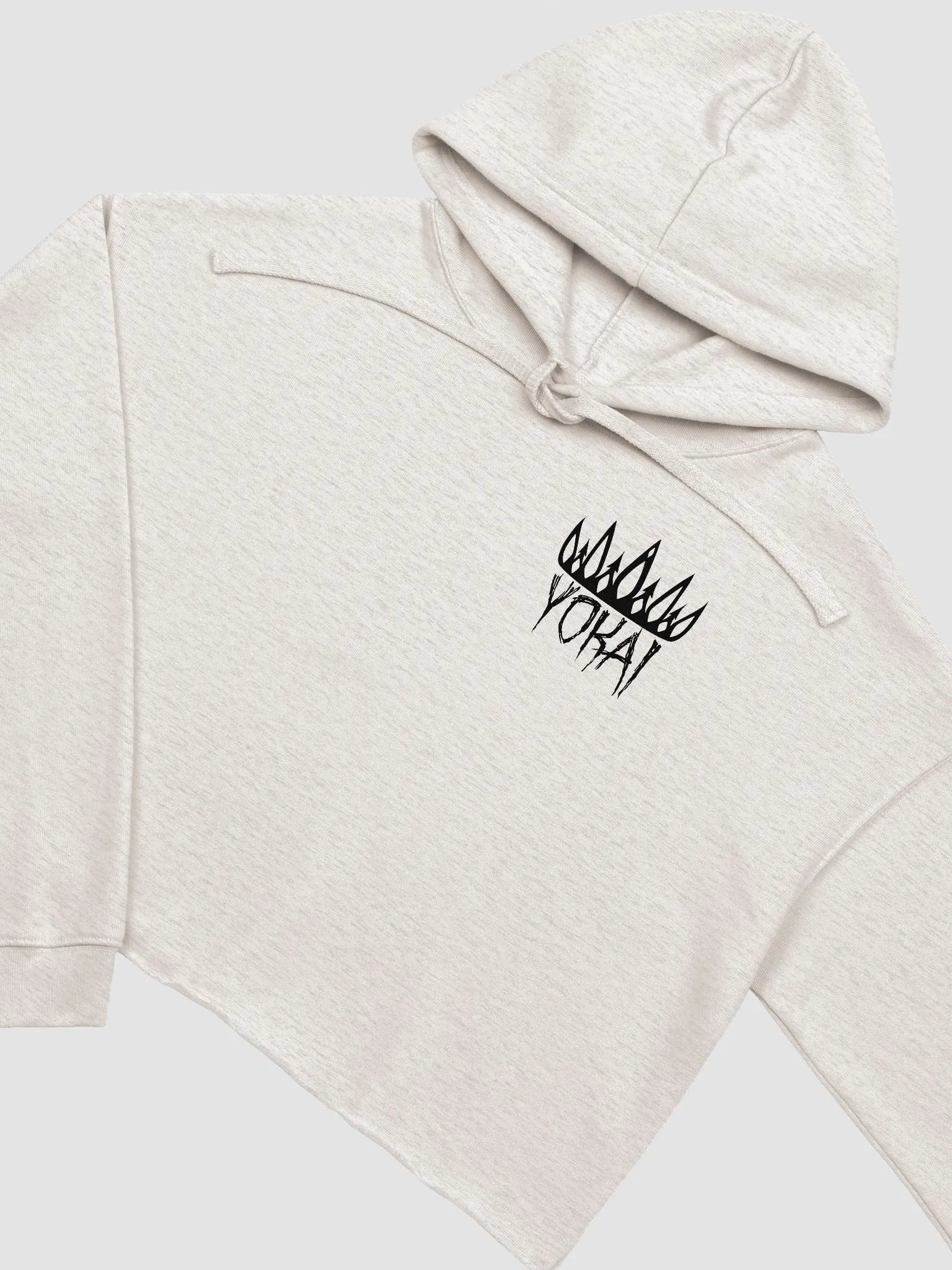 Yokai Queen (Small Black Logo) - Cropped Sweatshirt product image (2)