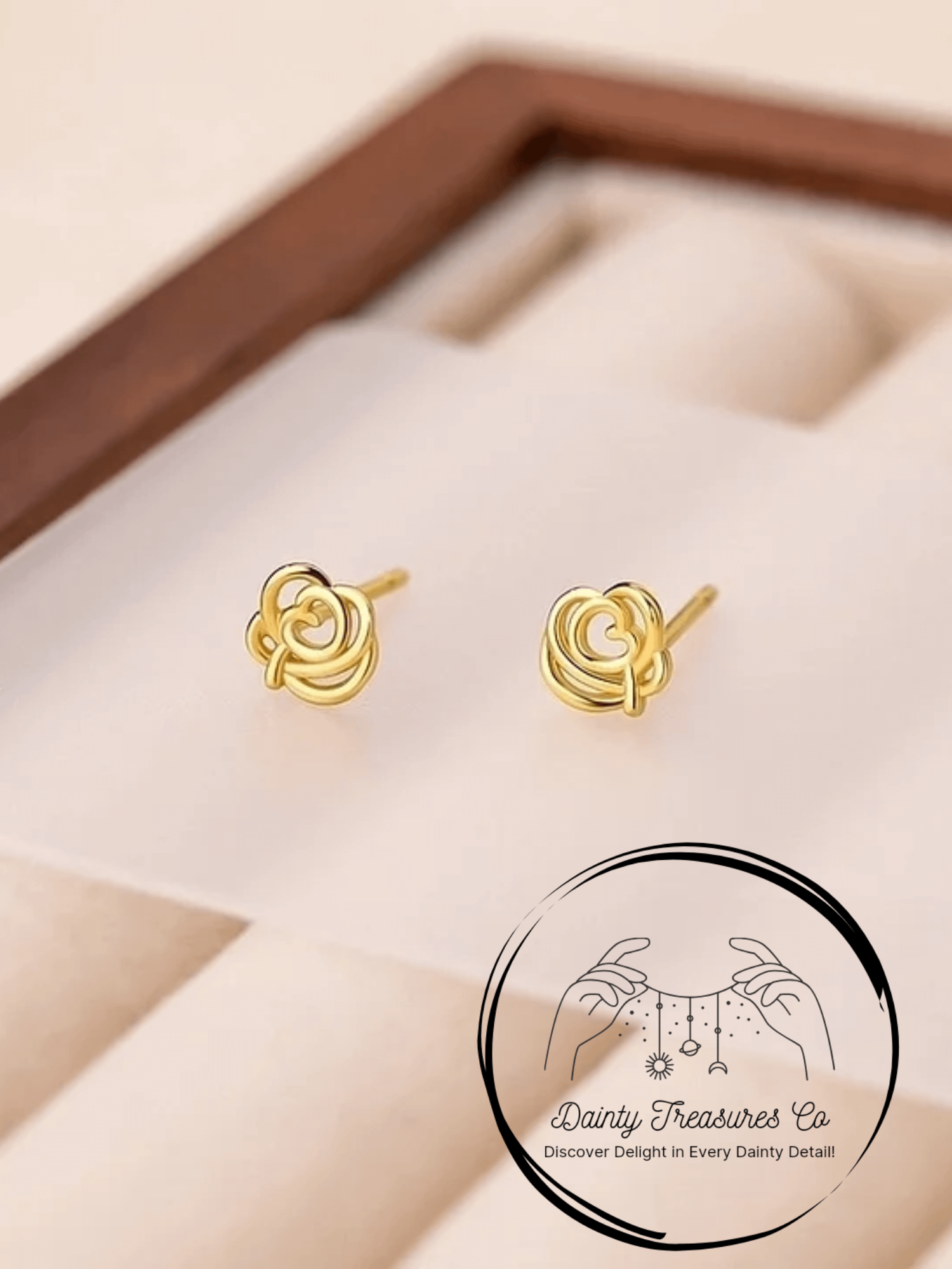 Hollow Rose Studs product image (1)