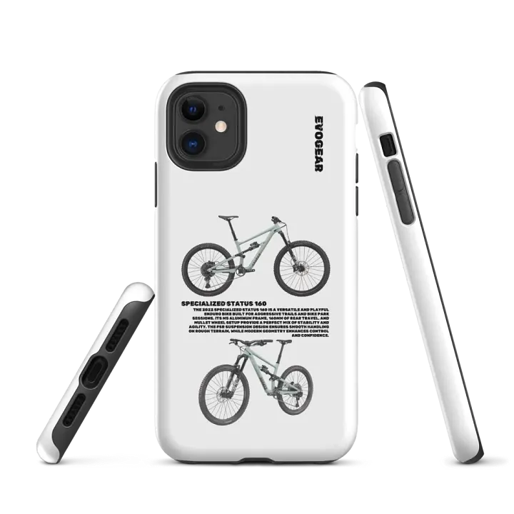 White Specialized Status 160 iPhone Case product image (1)