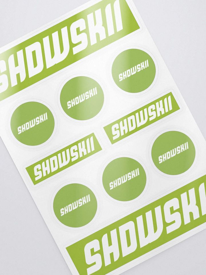 KISS CUT STICKERS / GREEN product image (2)