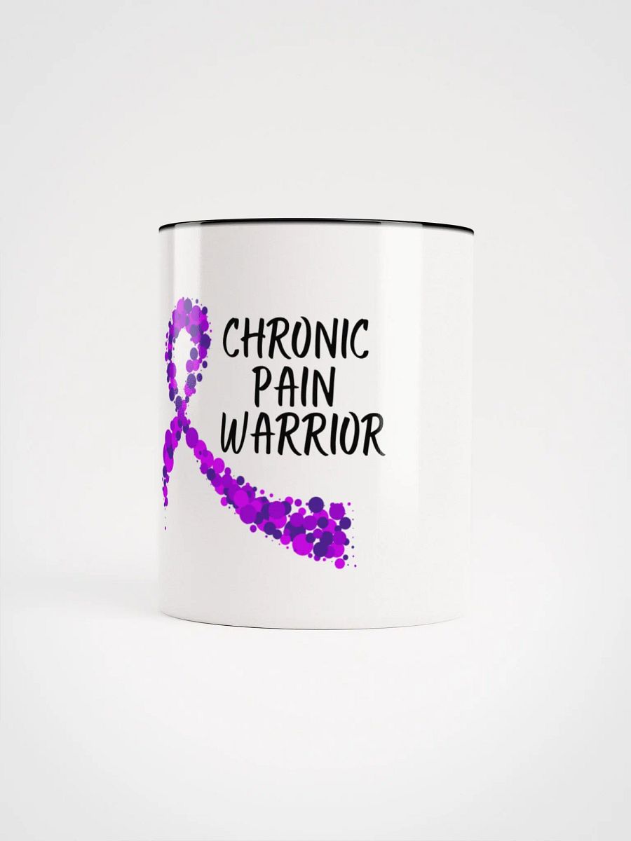Chronic Pain Warrior Bubble Ribbon Mug- Choose Your Color product image (1)