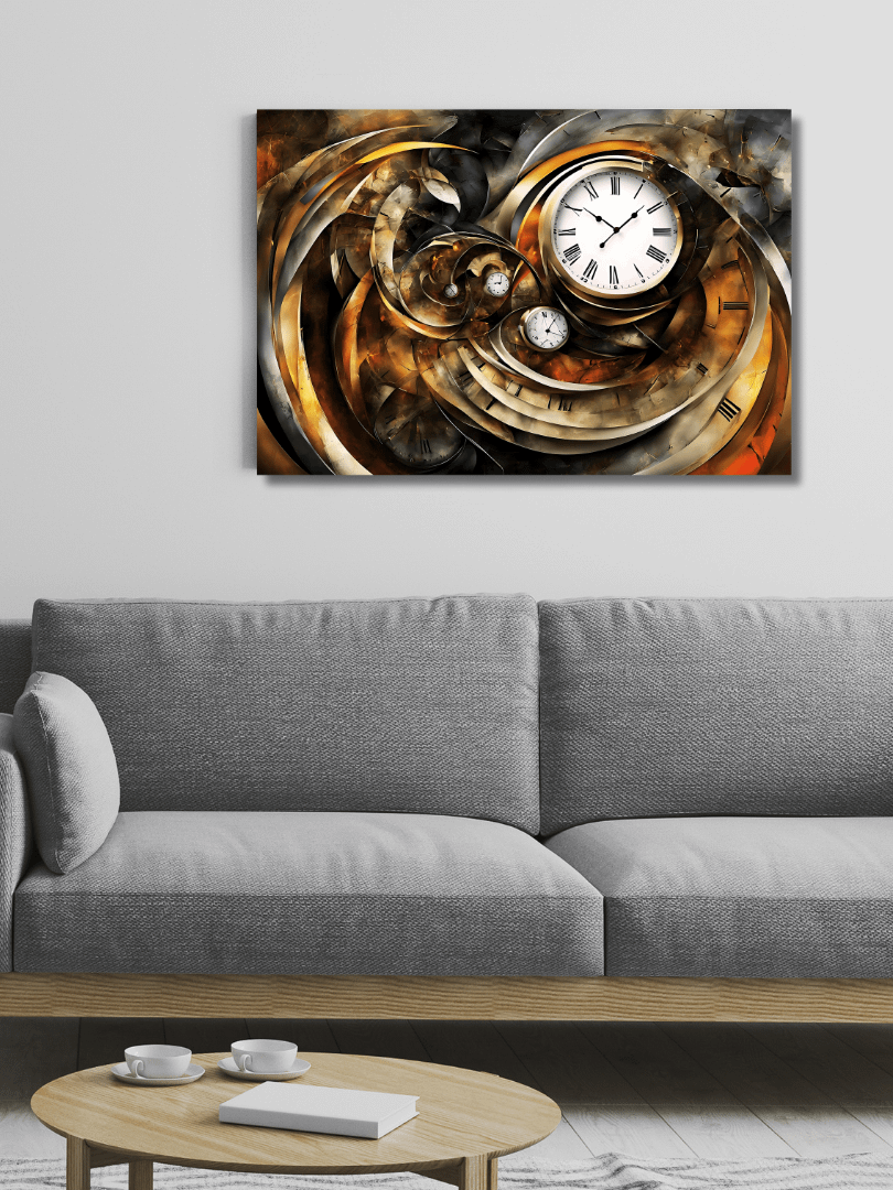 Time Confusion-12 | Canvas Artistic Wall Painting product image (6)