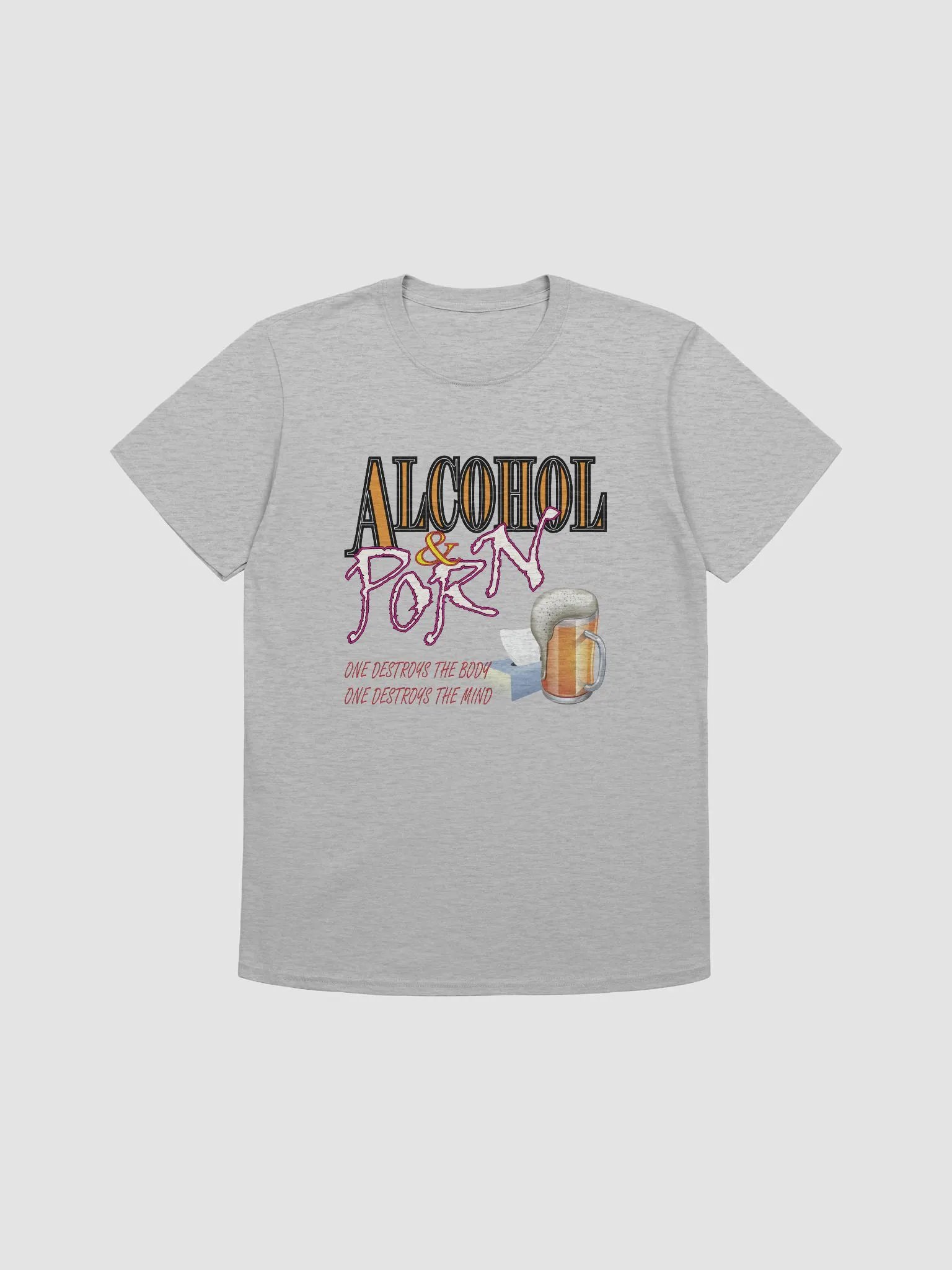 Alcohol & Porn - Gildan Unisex Softstyle T-Shirt product image (2)