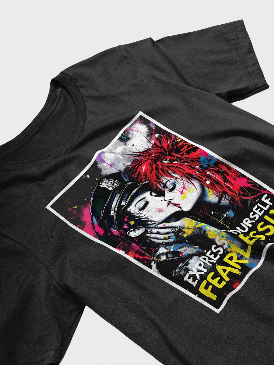 "Express Yourself Fearlessly" Girls Kiss Graphic Unisex T-Shirt product image (4)