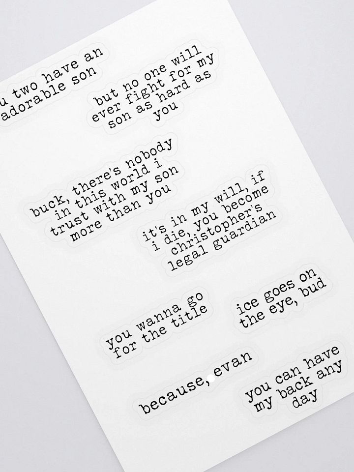 Buddie Quote Sticker Pack 1 product image (2)