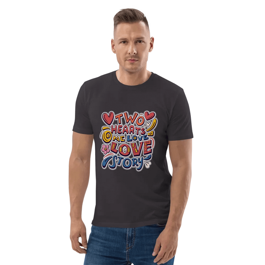 Two Hearts, one love story T-shirt product image (5)