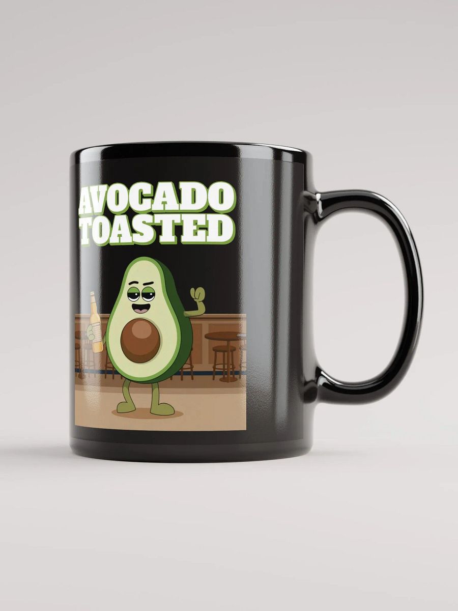 Avocado Toasted Funny Black Mug product image (7)