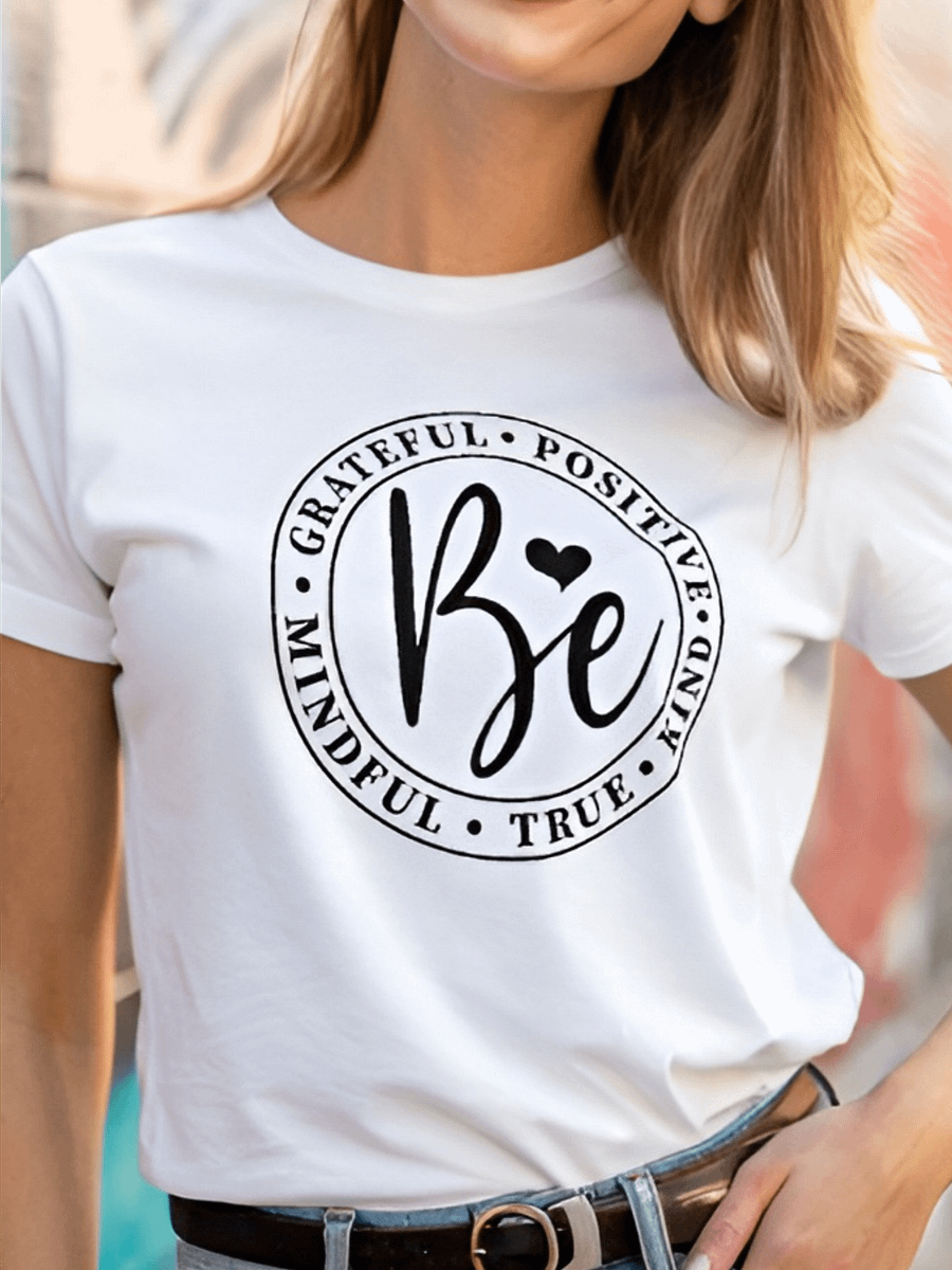 Be Grateful Mindful True Kind - Women's White T-Shirt product image (1)