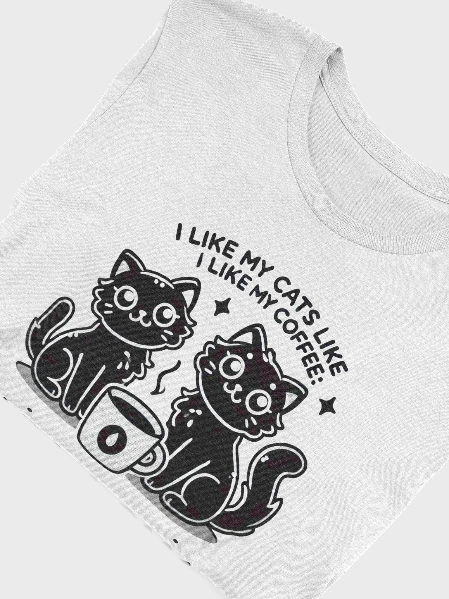 I Like My Cats Like My Coffee: Black - T-Shirt product image (51)