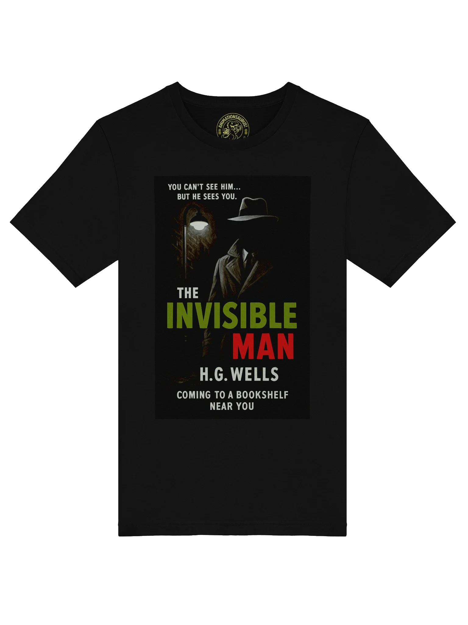"The Invisible Man" 1950's Faux Retro Film Poster H.G. Wells Concert Tee Fit Unisex T-Shirt product image (39)