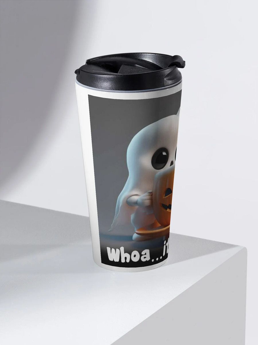 Spooky Coffee Ghost Stainless Steel Travel Mug product image (2)