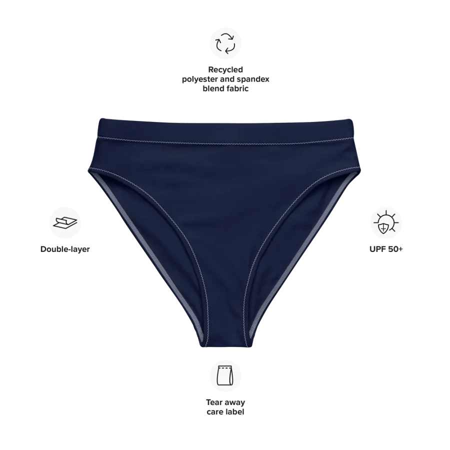 Navy Blue Recycled Bikini product image (9)
