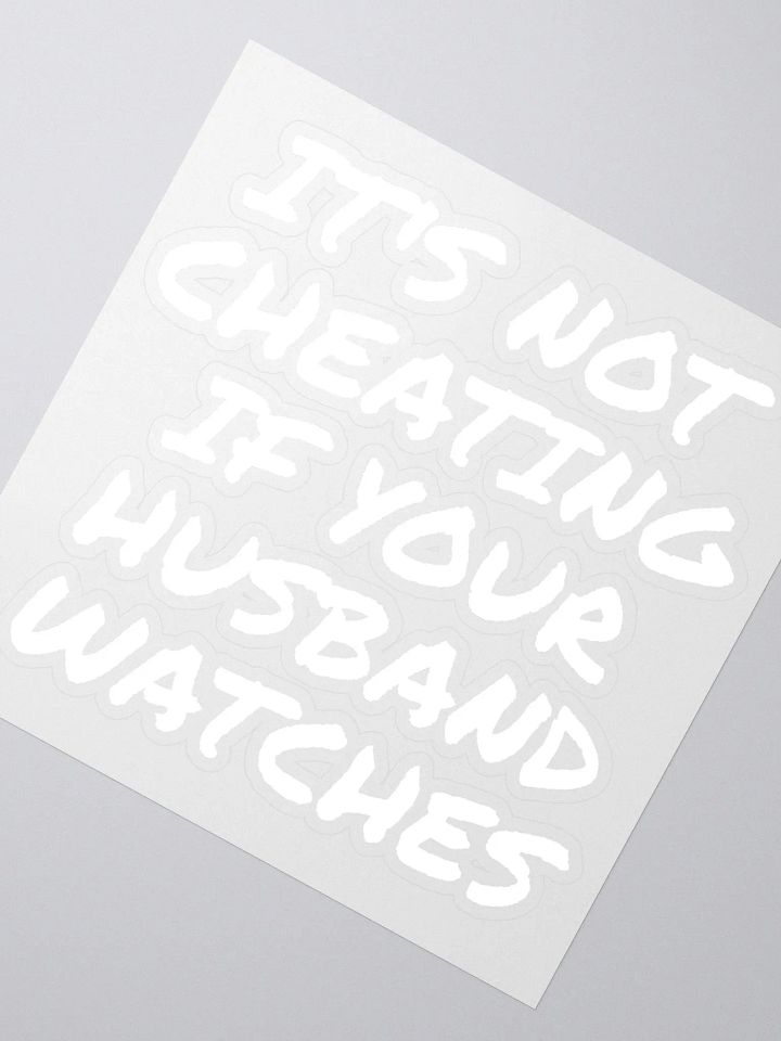 No cheater Sticker product image (6)
