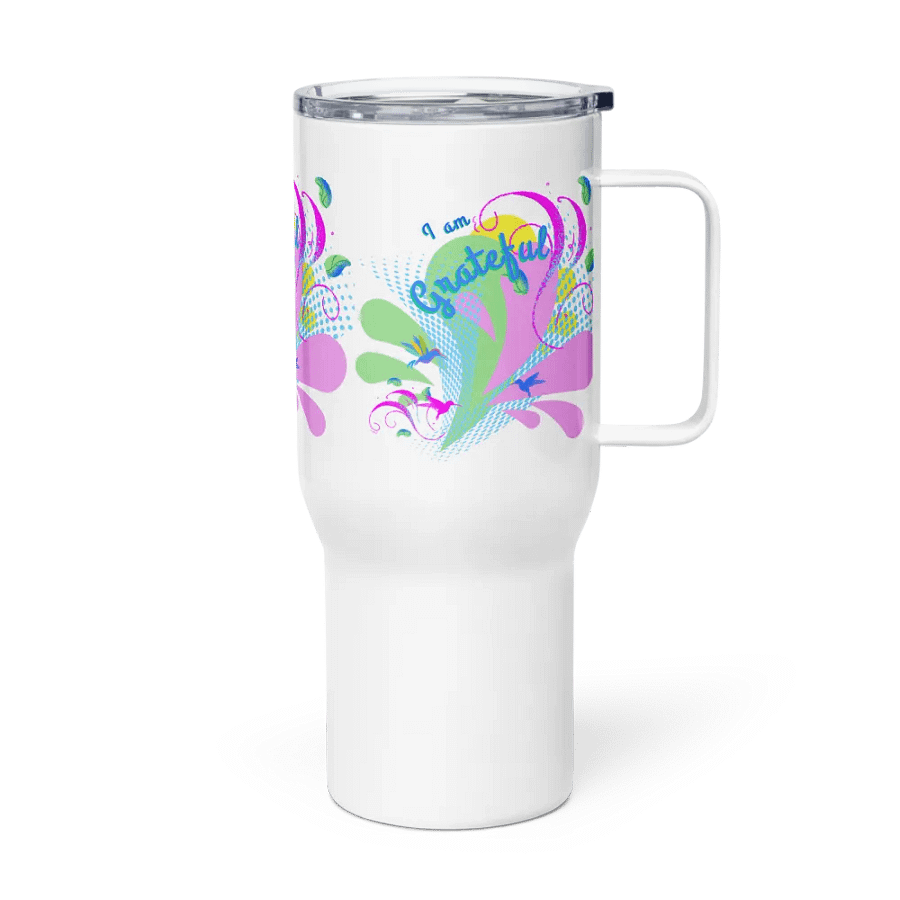 Grateful Floral Travel Mug for moms daughters friends product image (4)