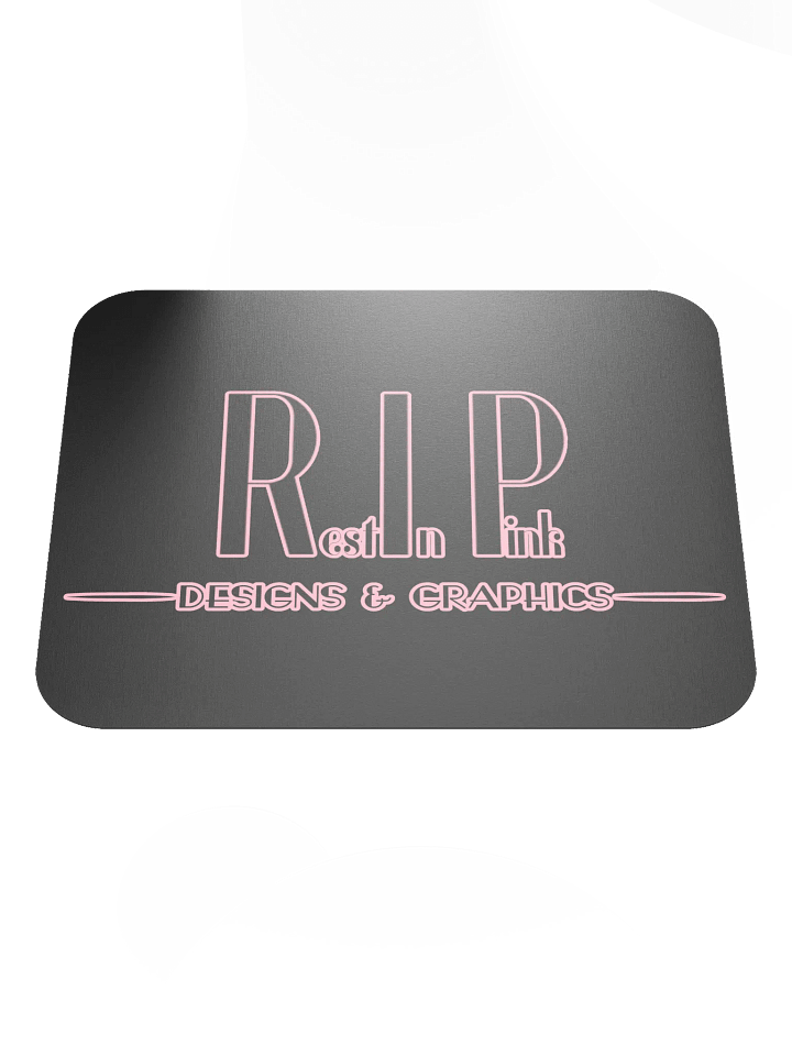 RIP Minimalist Logo Mouse Pad - Black product image (1)