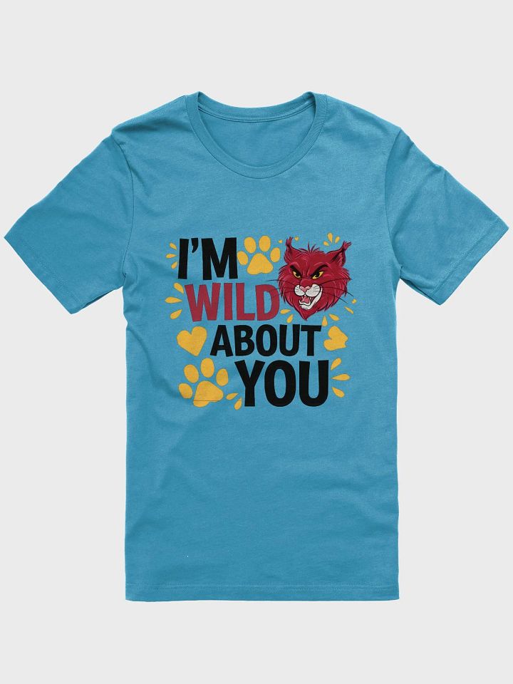 Wild About You - Cute Valentine Bobcat Paw Print T-Shirt product image (1)