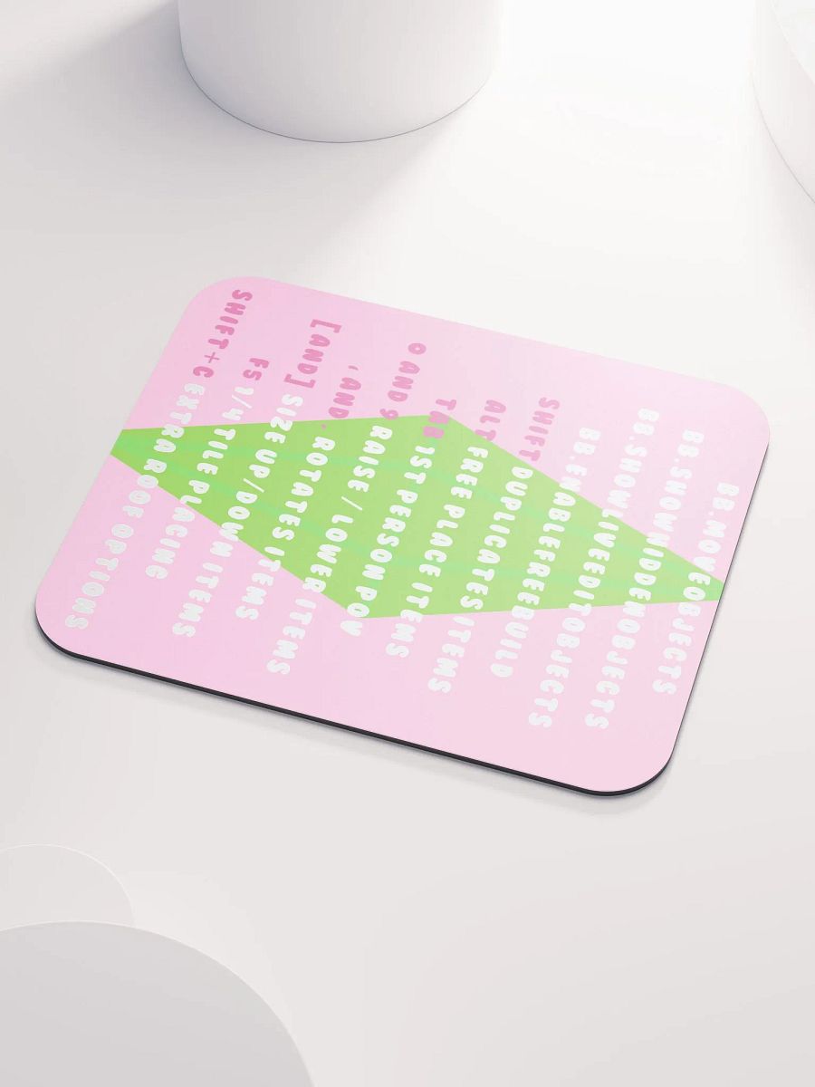 Pink Cheat Sheet Mouse Pad product image (3)
