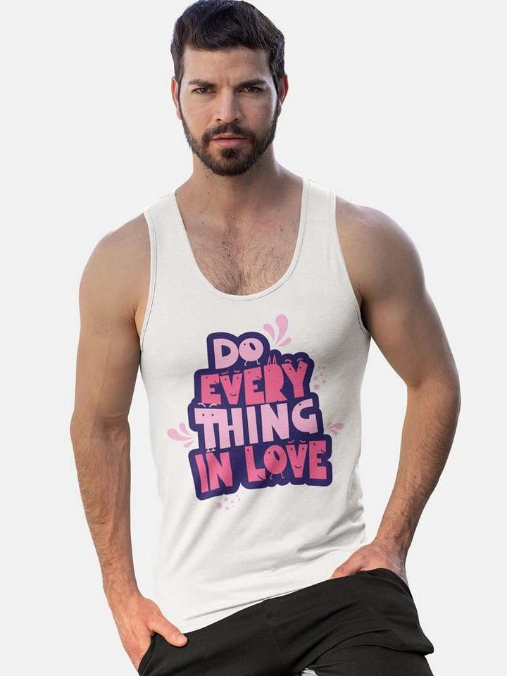 Do Everything In Love | Jersey Tank by Bella+Canvas product image (1)