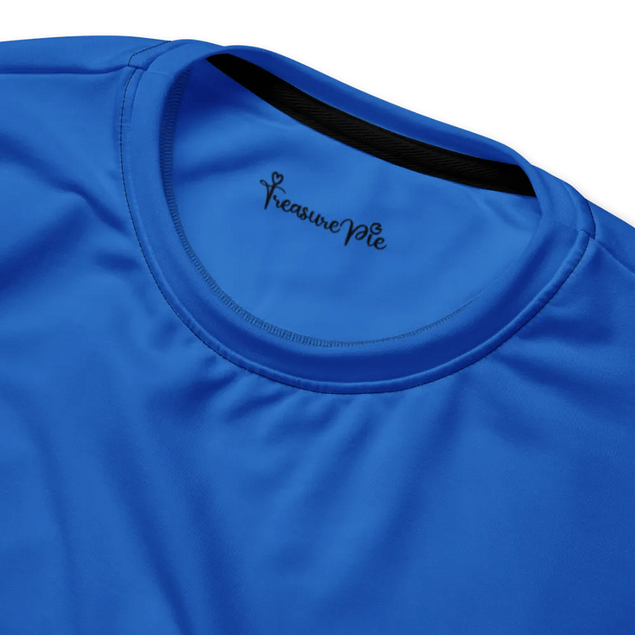 Plain Cobalt Blue Light Summer Unisex Recycled Polyester Heavyweight Premium Sweatshirt by Treasure Pie product image (5)