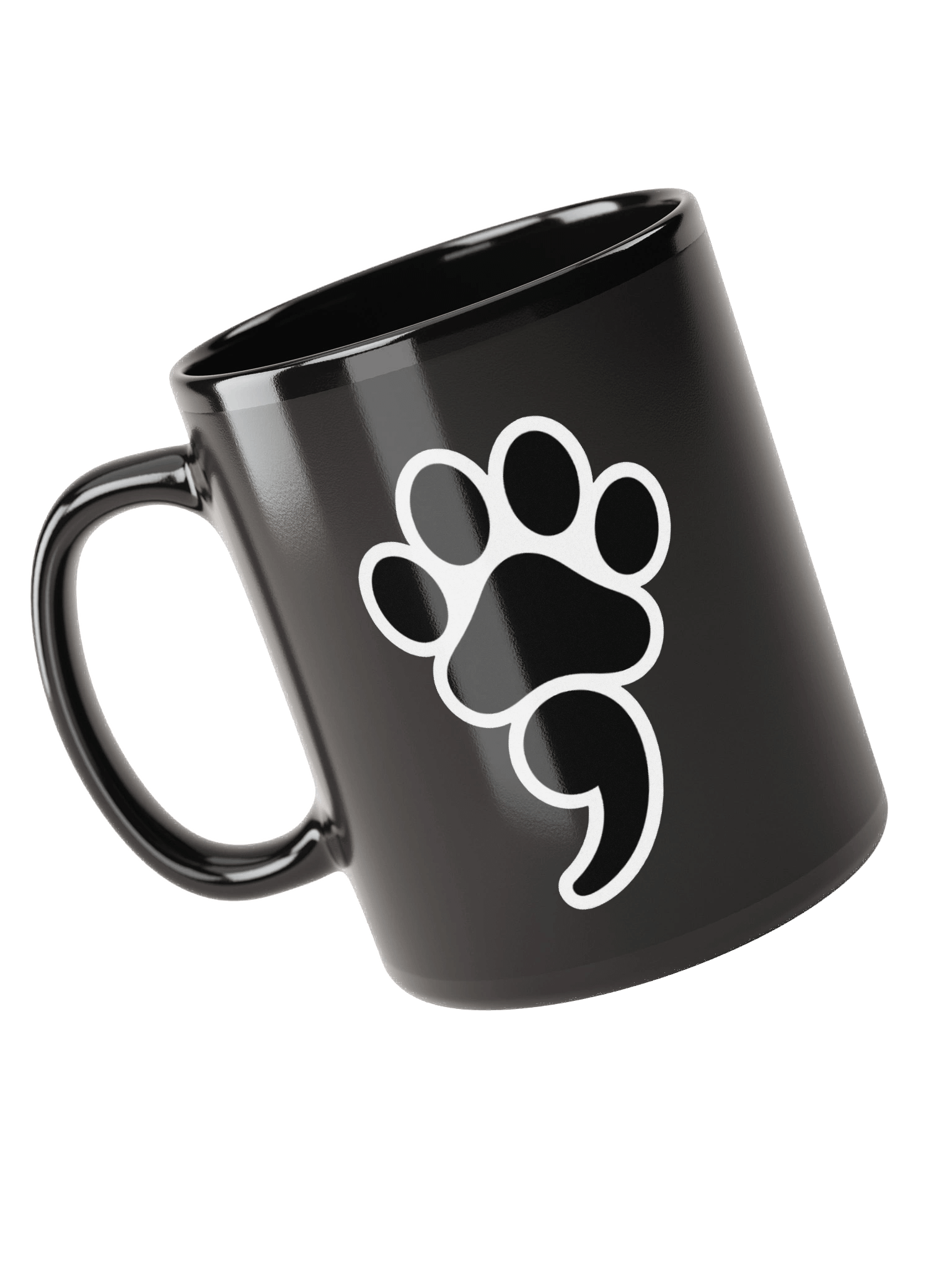 ☕ Paw Semicolon Coffee Mug | Love, Loyalty, and Life’s Next Chapter product image (1)