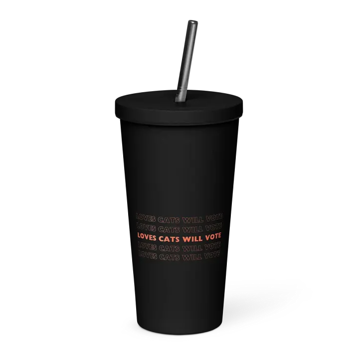 Loves Cats Will Vote Insulated Tumbler product image (1)