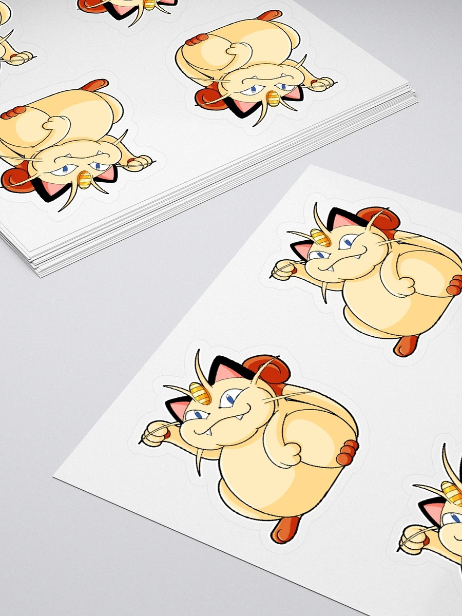 Chubby Meowth Sticker Sheet product image (4)