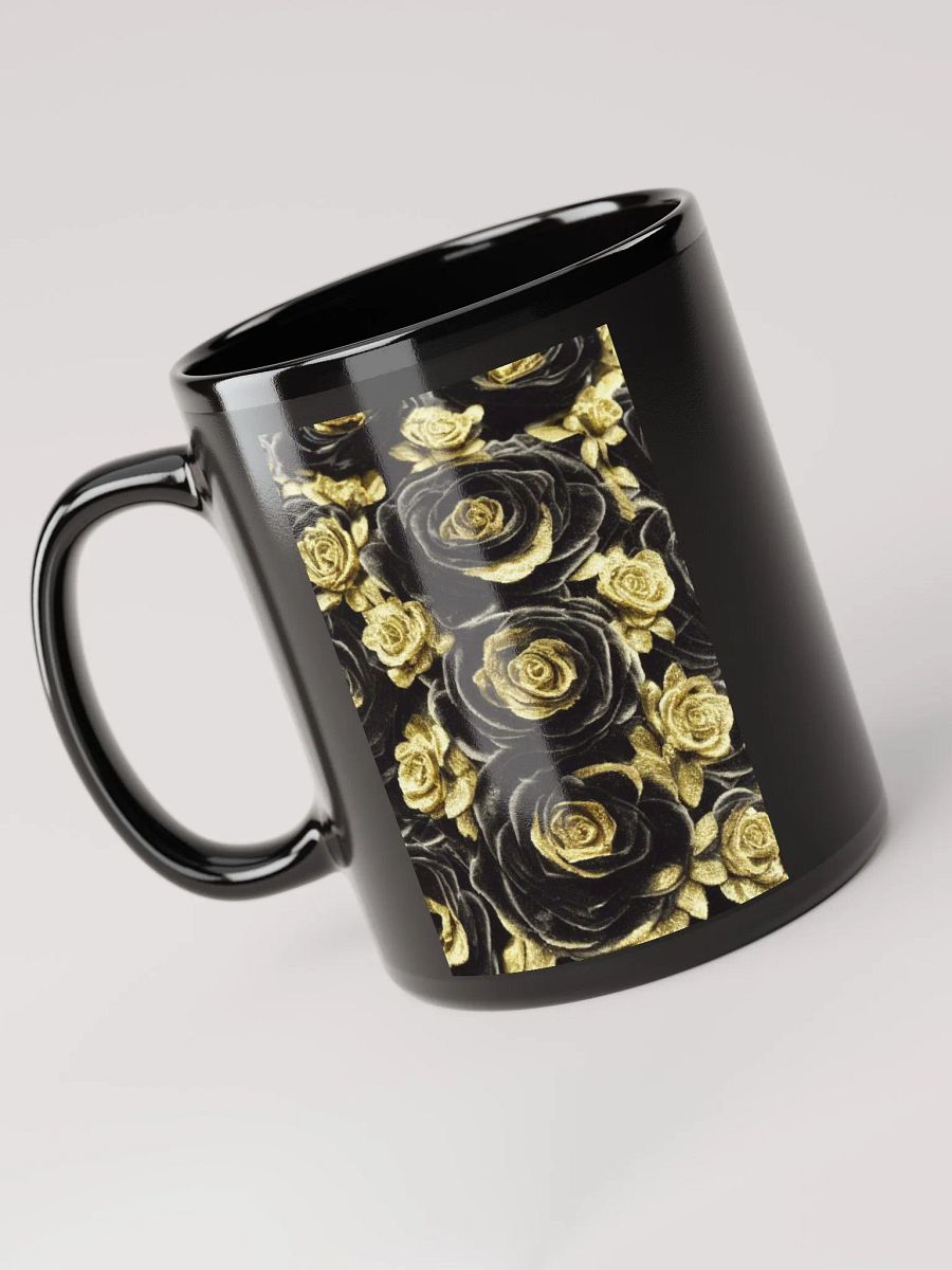 Gold & Black Roses Mug product image (3)