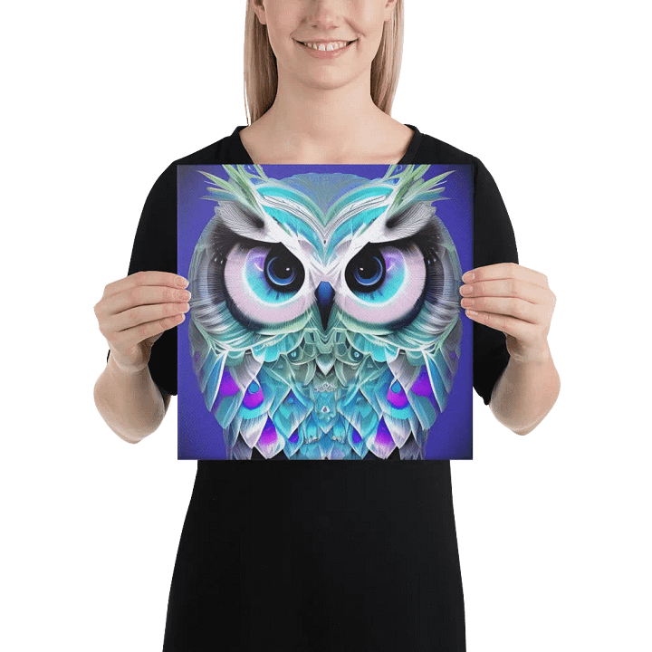 Fantasy Fractal Owl Art - v4 product image (2)