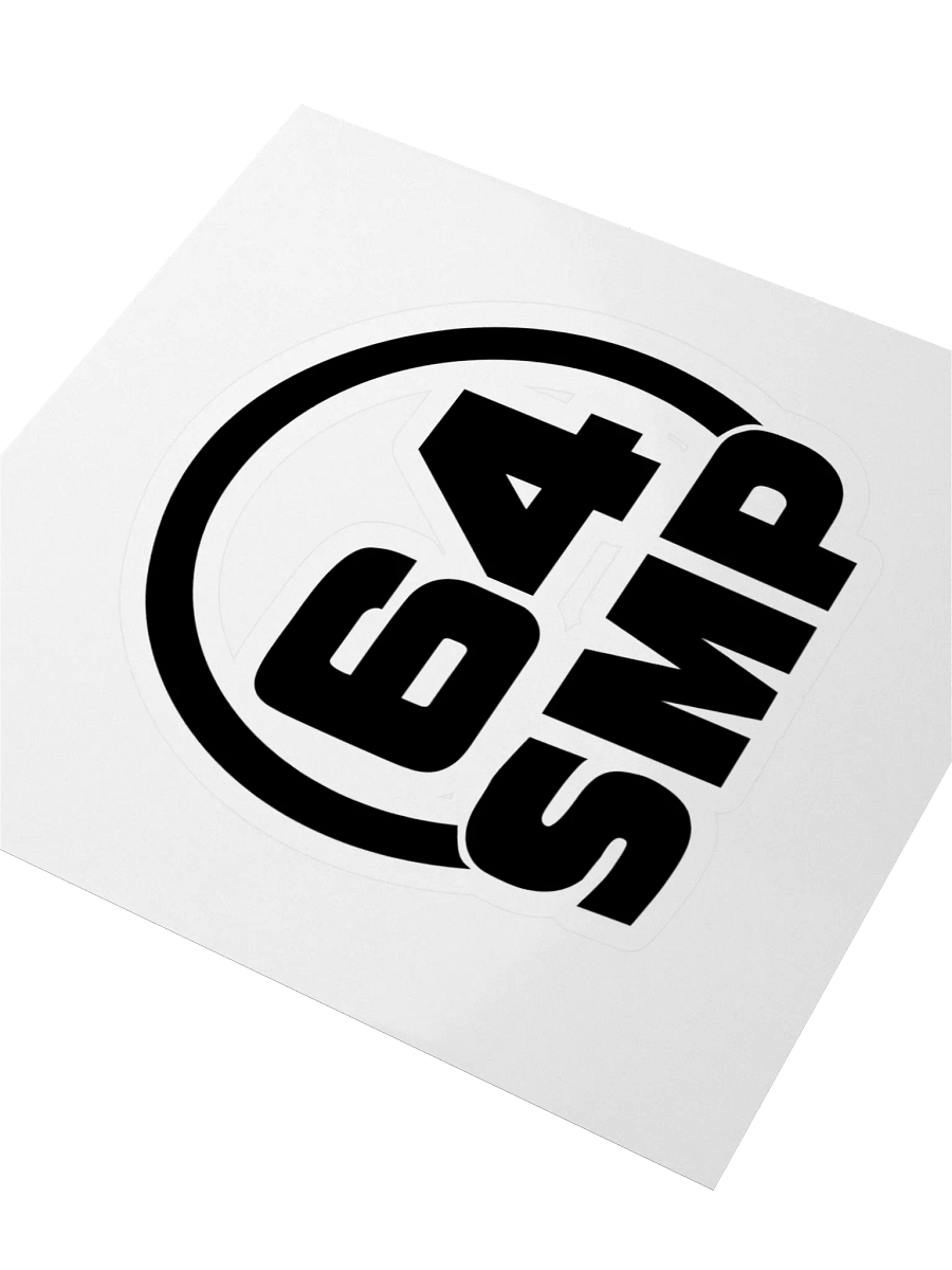 Channel 64 Black Watermark Sticker product image (3)