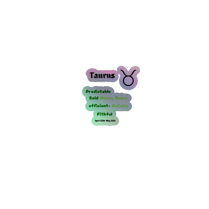 Taurus Colorful Stickers product image (1)