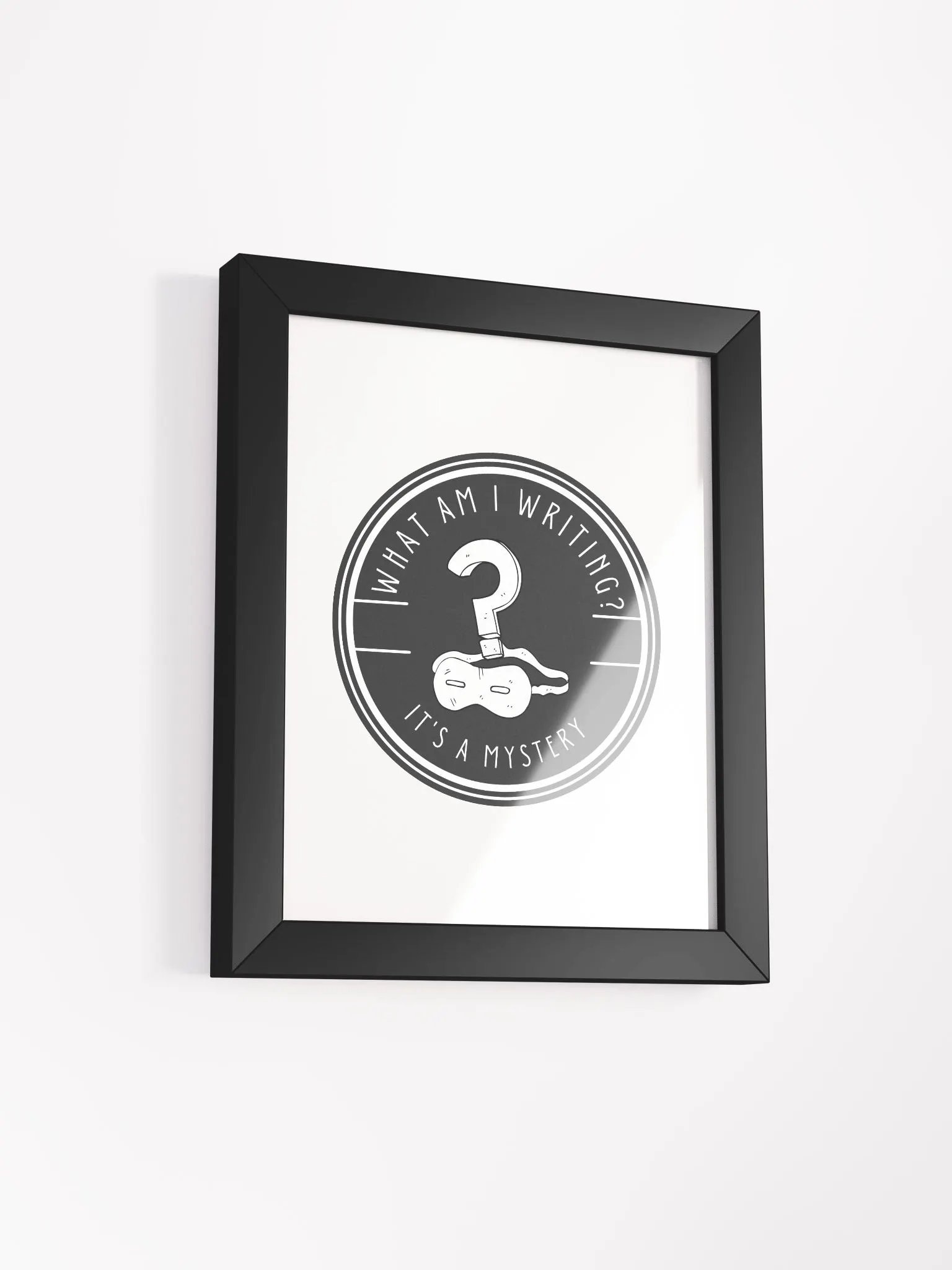 What am I Writing? It's a Mystery Framed Poster product image (13)