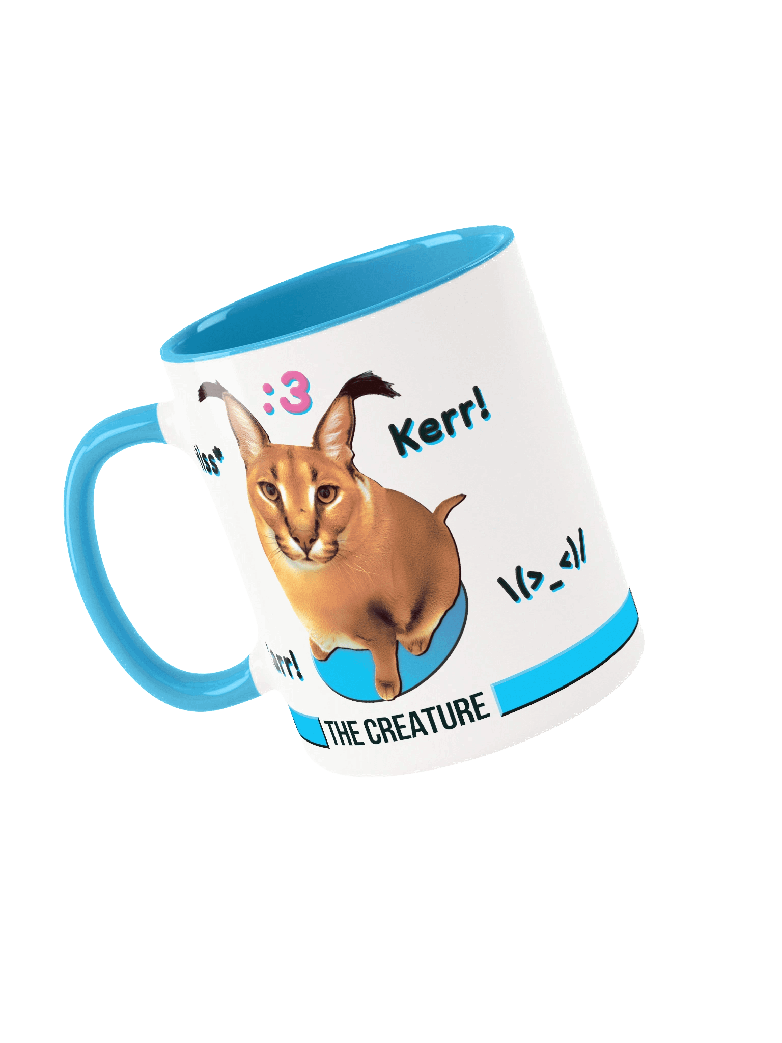 Y2K Cute Caracal Coffee and Tea Mug product image (1)