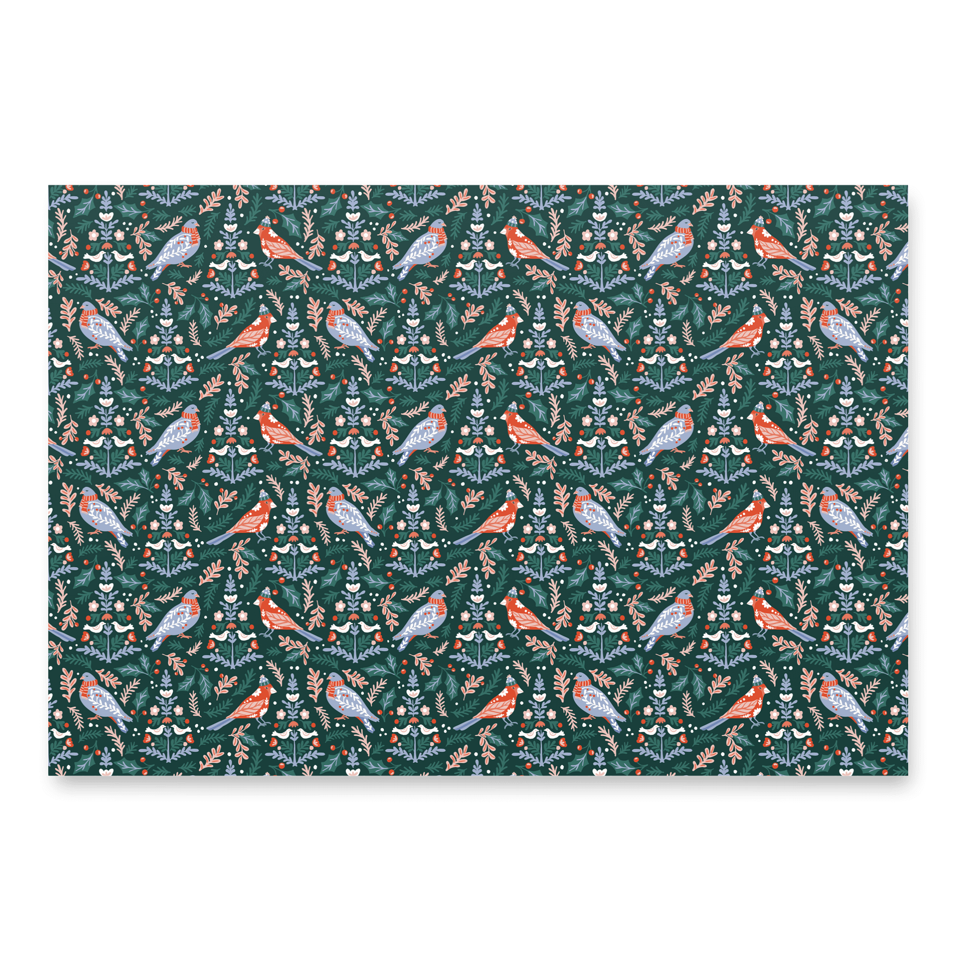 Festive Birds Wrapping Paper | Set of 3 product image (1)
