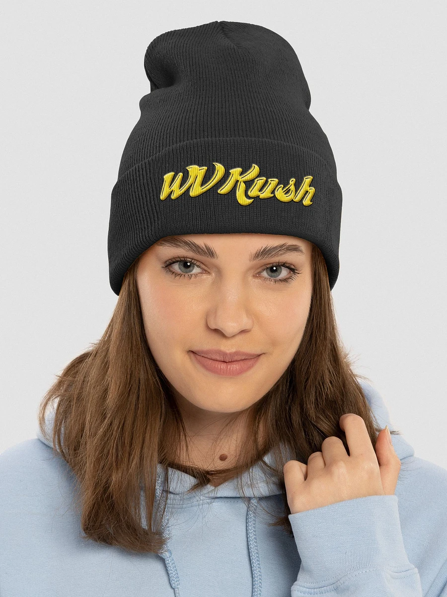 WVKush Logo Beanie (gold logo) product image (4)