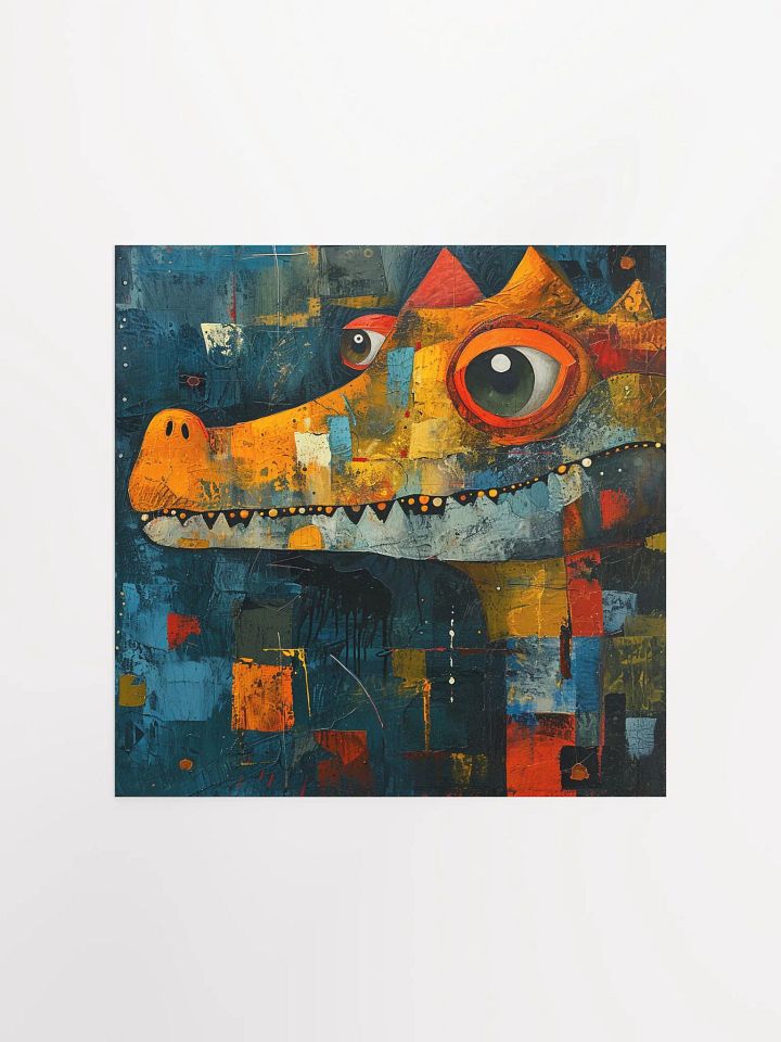 Abstract Crocodile: Neo-Expressionist Art product image (3)
