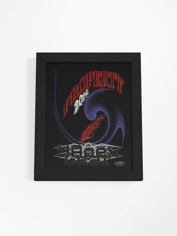 Framed - Black - High-Quality Matte Poster - Property Of HApex Gear 2024 product image (1)
