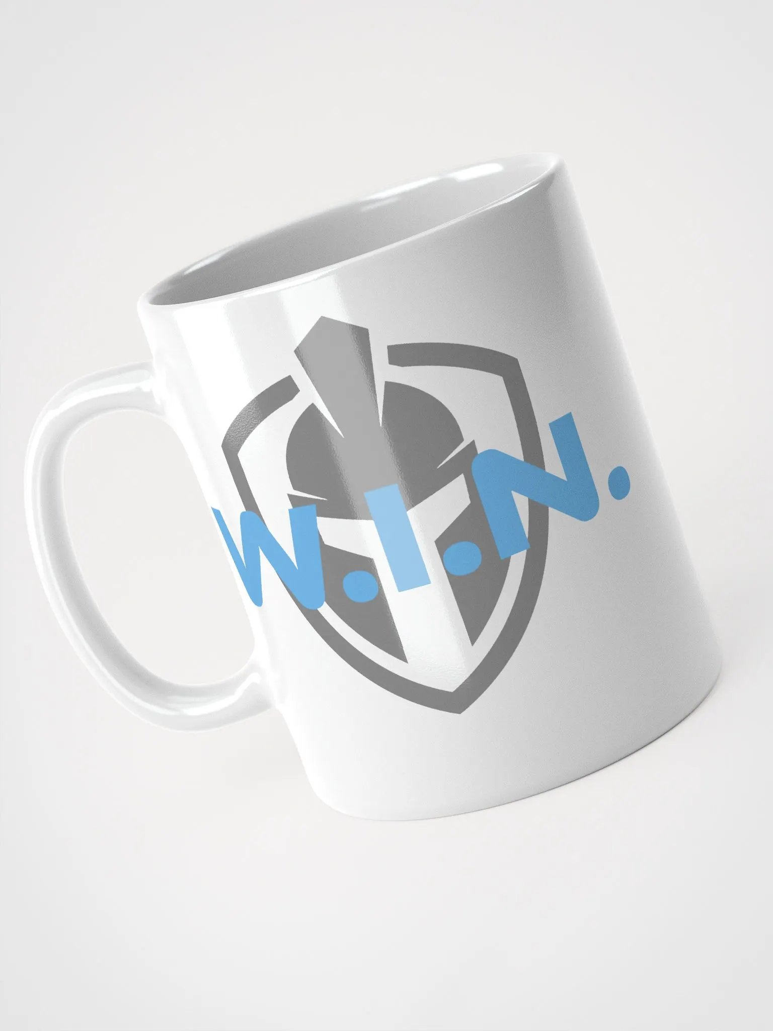 Mind Armor - White Glossy Mug - Blue Logo product image (9)
