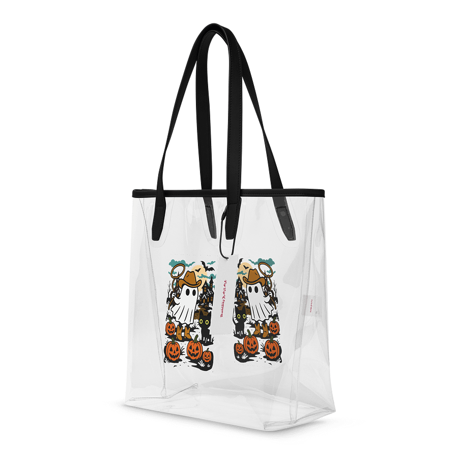 Spooky Cowboy Ghost Clear Tote Bag product image (4)