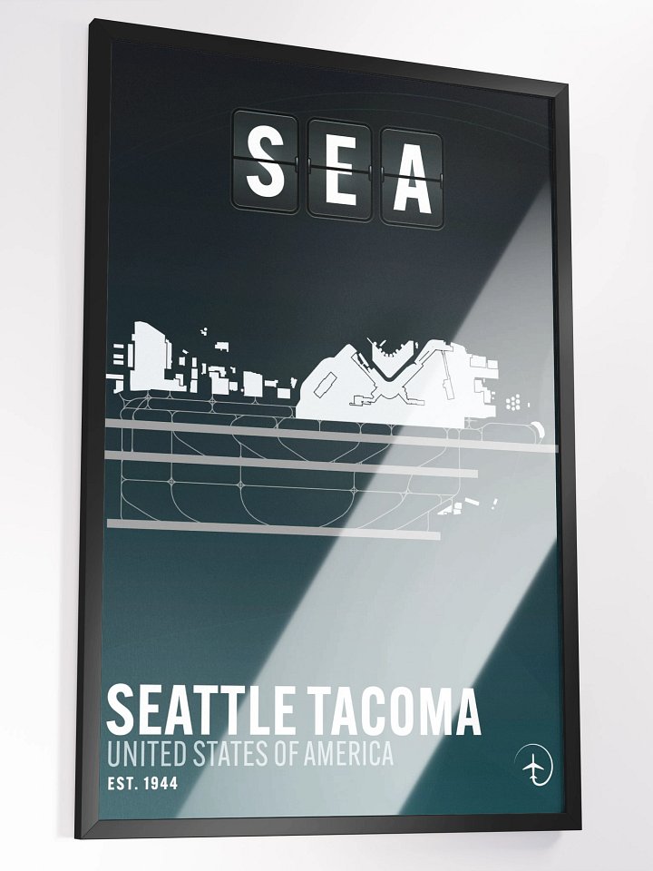 Seattle SEA Poster (Framed) product image (2)