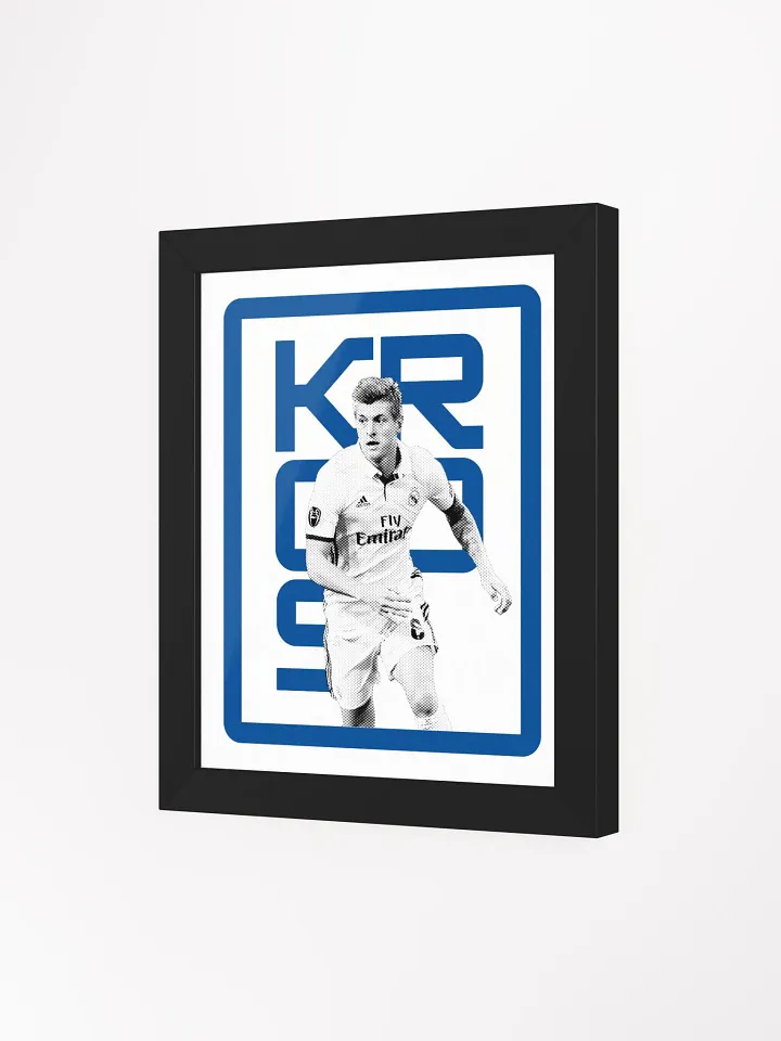 Toni Kroos BW Real Madrid Name Art Framed Print product image (1)