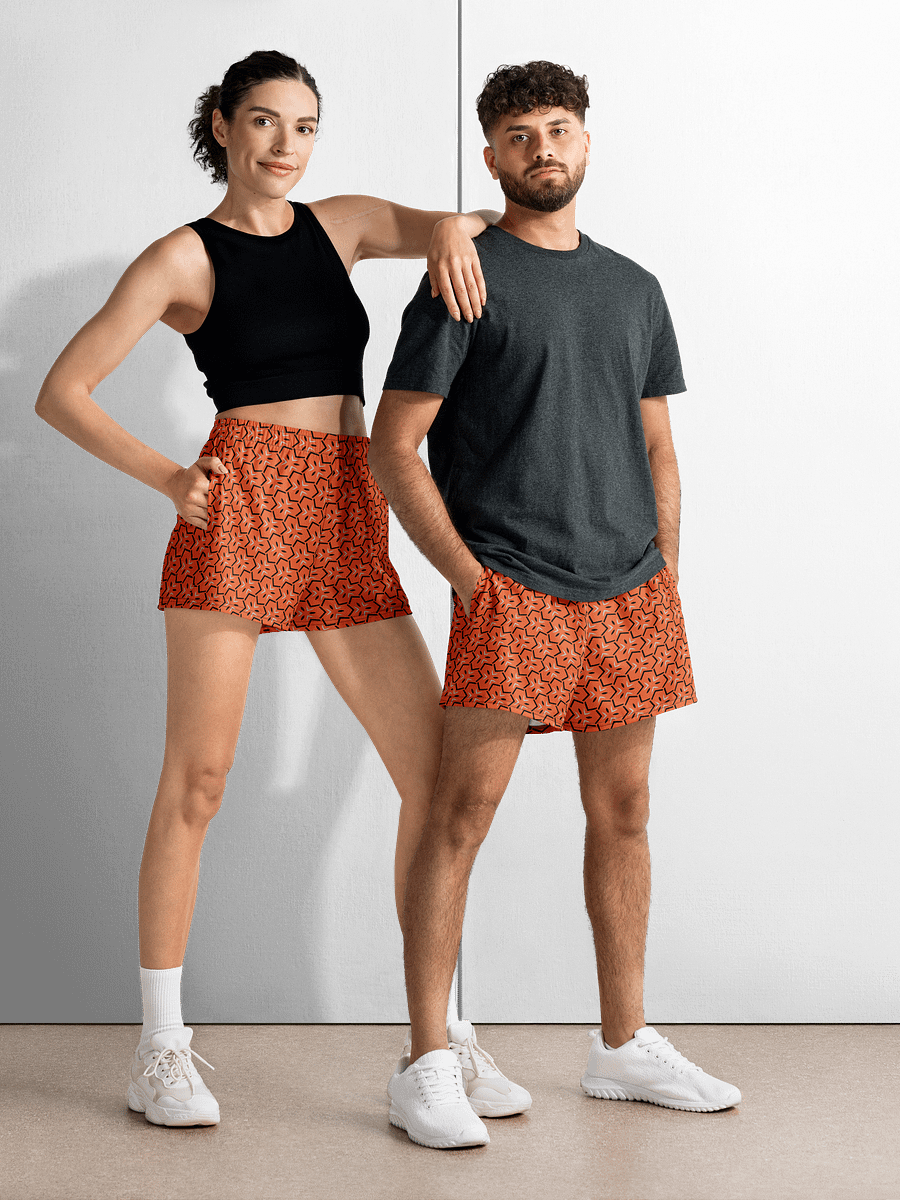 Onyx & Ember Geometric All Over Print Unisex Athletic Short Shorts product image (1)