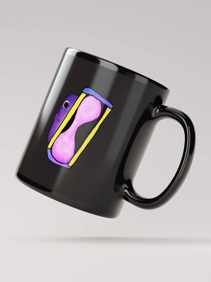R.E.P.O. Purple Figure Black Glossy Mug drawn by DarkShikixx product image (4)