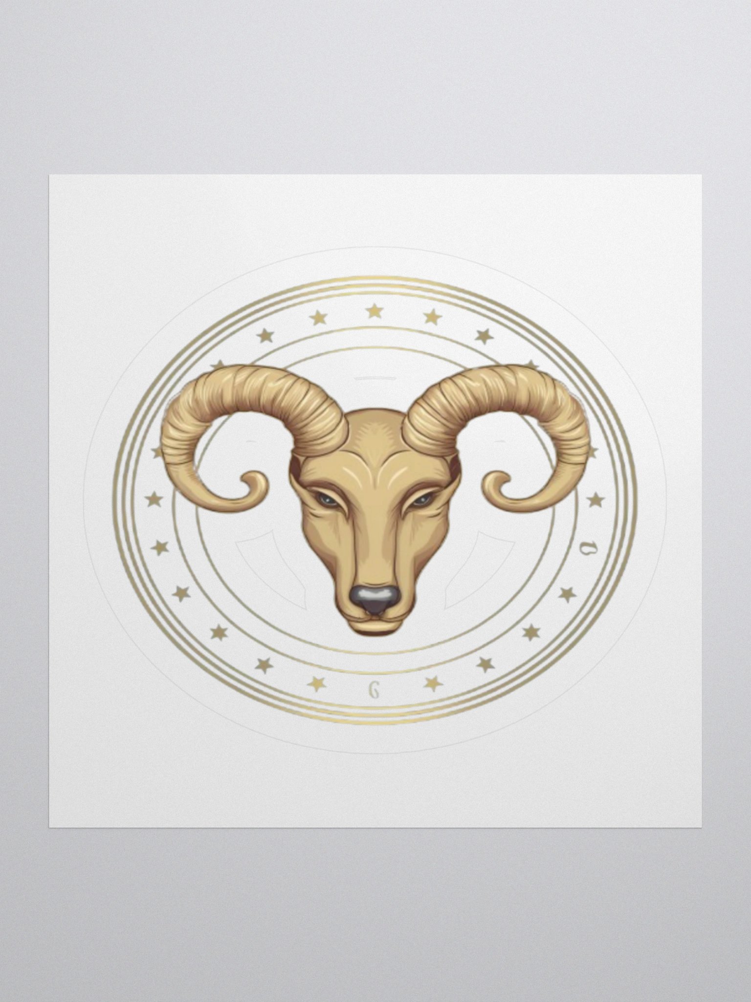 Aries Zodiac Kiss-Cut Sticker product image (1)