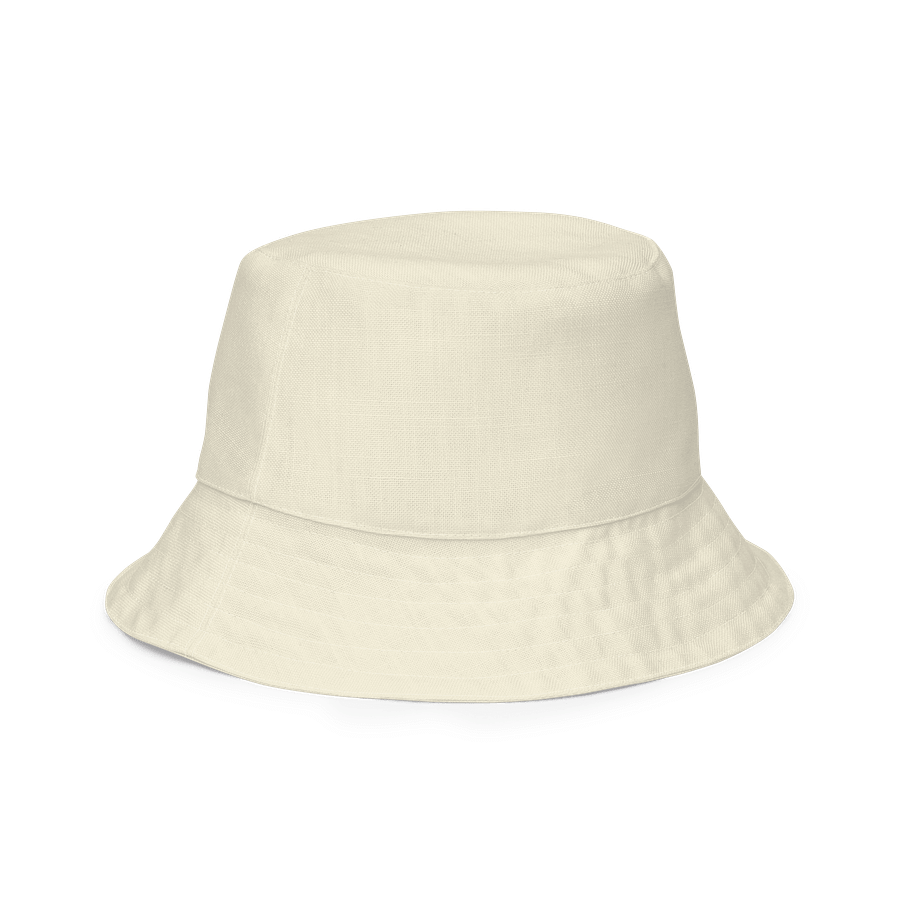 Off White Beige Solid Color Bucket Hat product image (3)