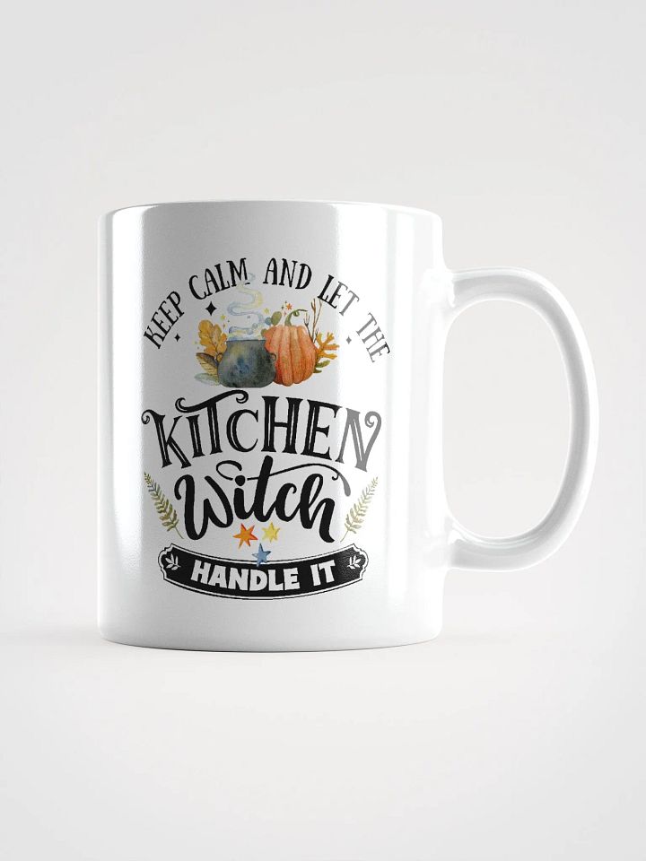 Keep Calm and Let the Kitchen Witch Handle It WHITE GLOSSY MUG - Witchy, Kitchen Witch, Magic Kitchen Gift product image (1)
