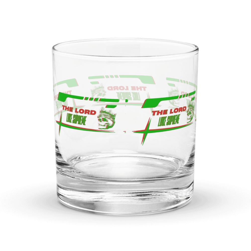 The Lord Luke Supreme Green and Red Logo Rocks Glass Set product image (4)