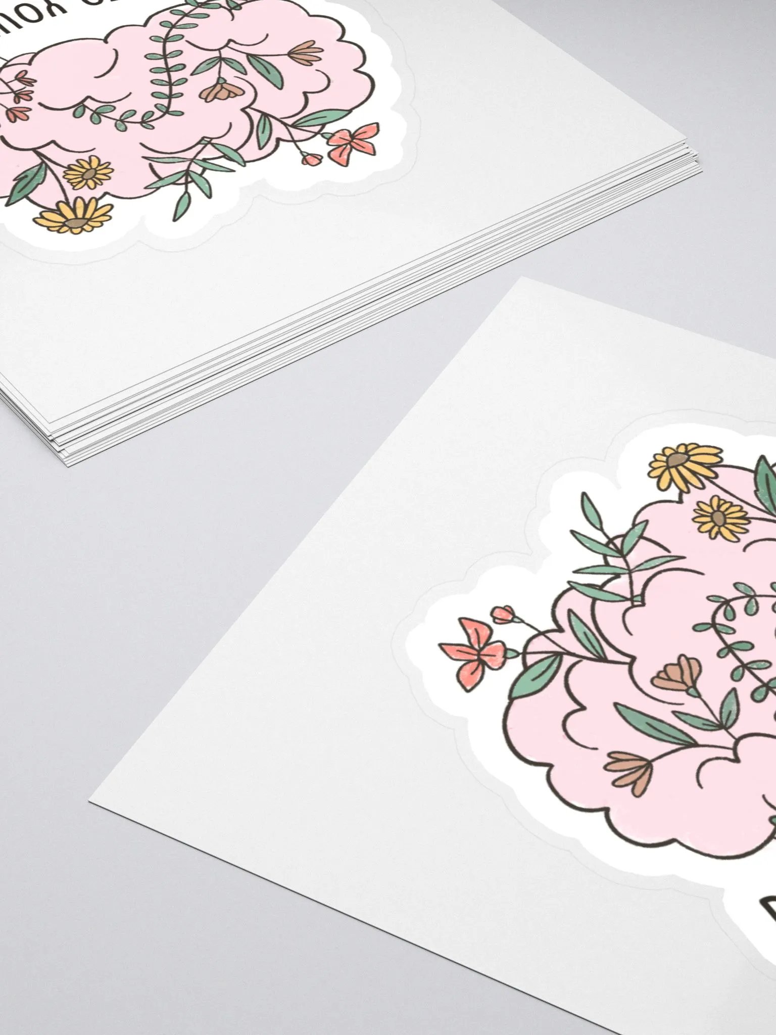 "Be Kind to Your Mind" Sticker product image (4)